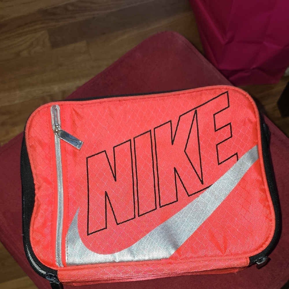 Nike Bright Orange and Silver Hardbody Lunchbox